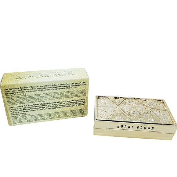 Bobbi Brown Luxe Eye Shadow Duo Midnight Toast Frosted + Supernova - Picture 2 of 3